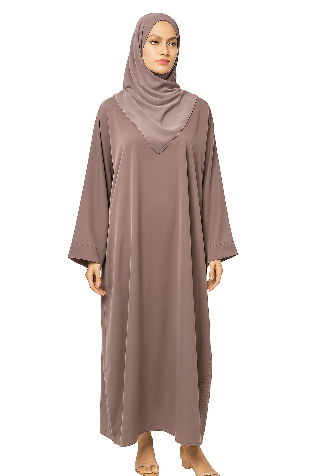 Lavender Layan Korean Nida Abaya for Women