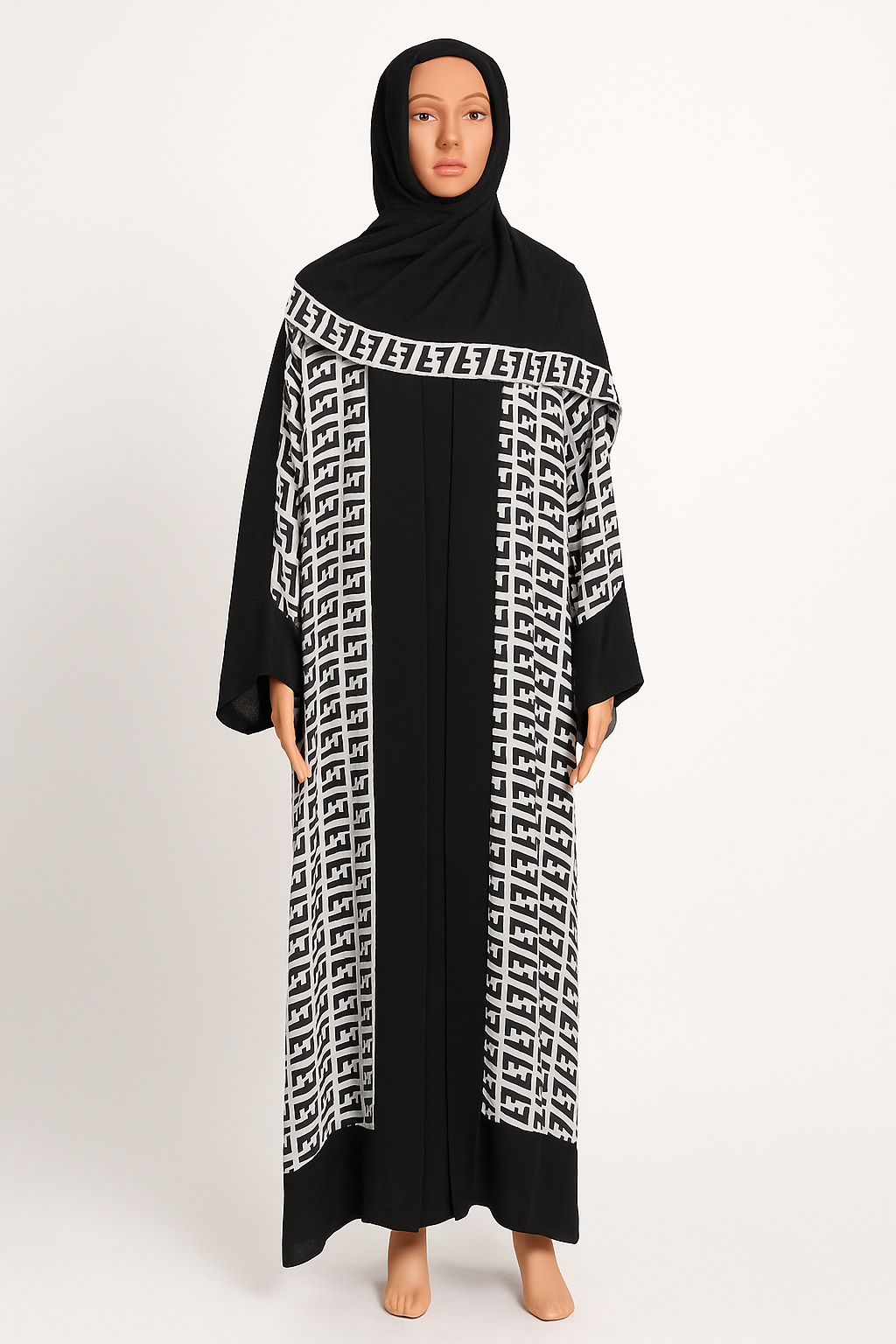 Urban Noir (White) Premium Kimono for Women