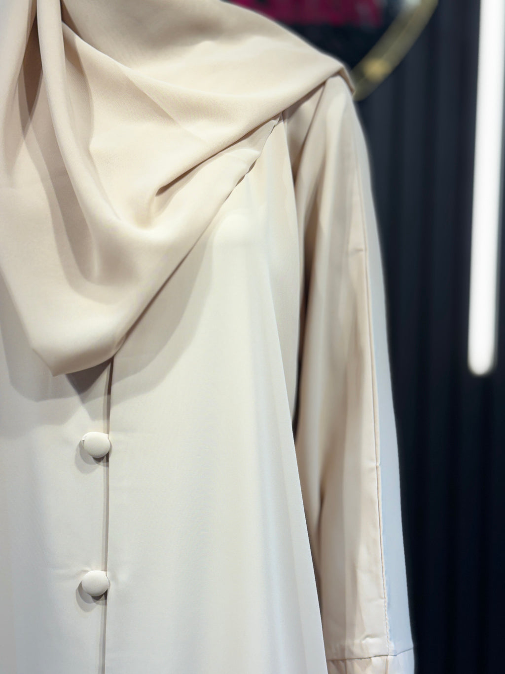 Beige Raqiya Korean Nida Burqa for Women