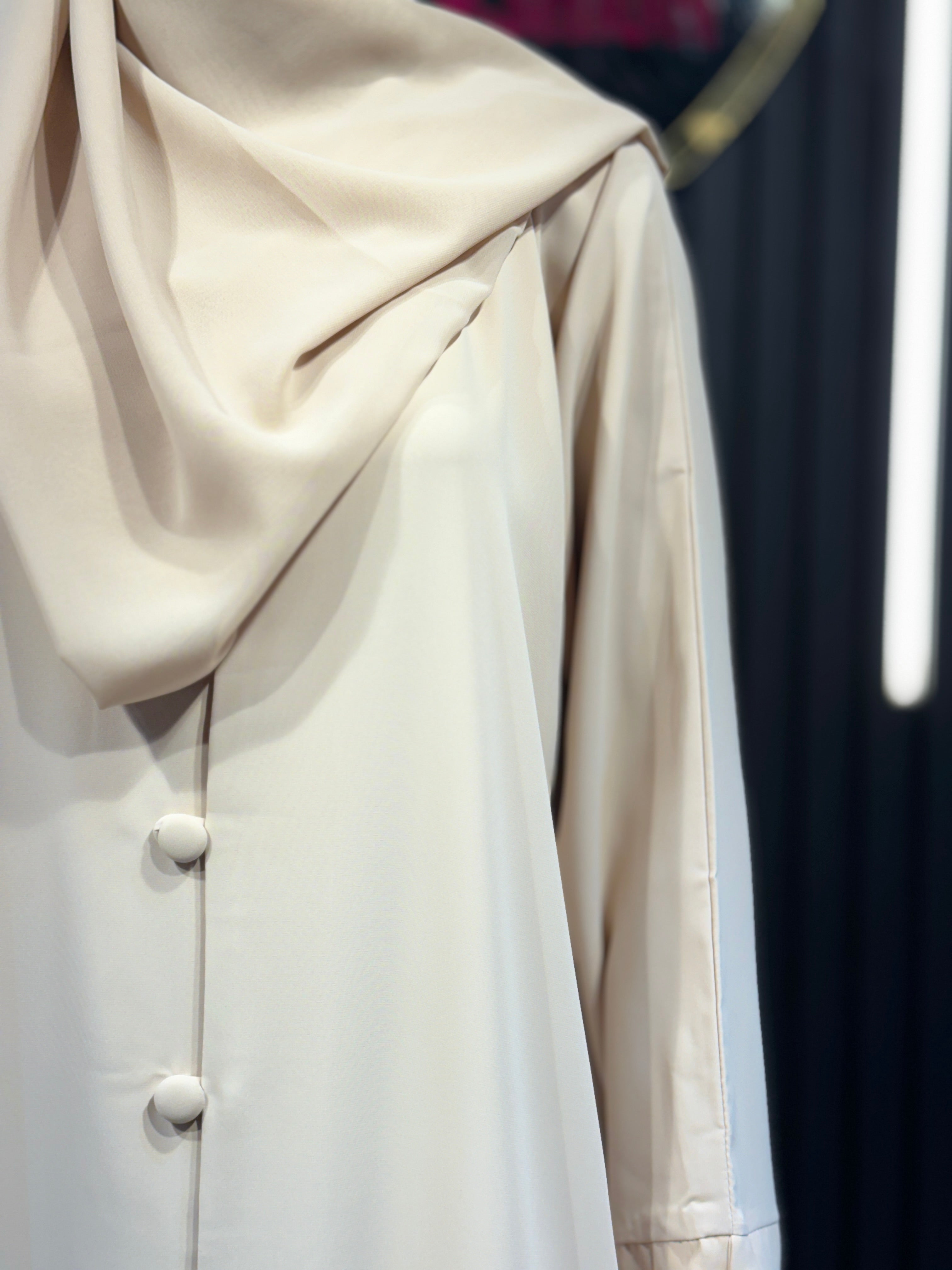 Beige Raqiya Korean Nida Burqa for Women