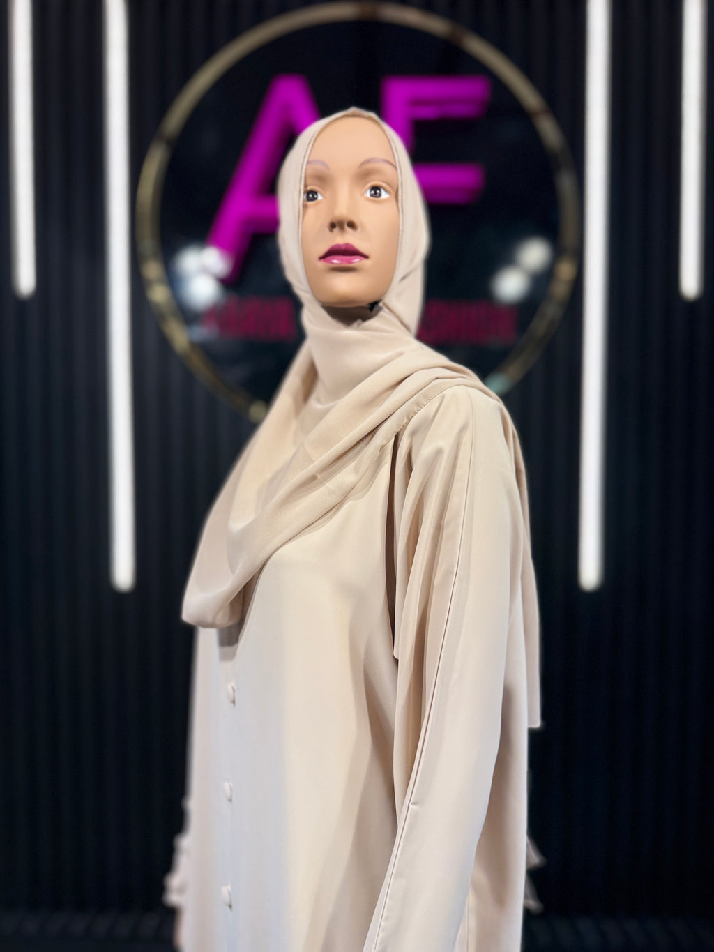 Beige Raqiya Korean Nida Burqa for Women