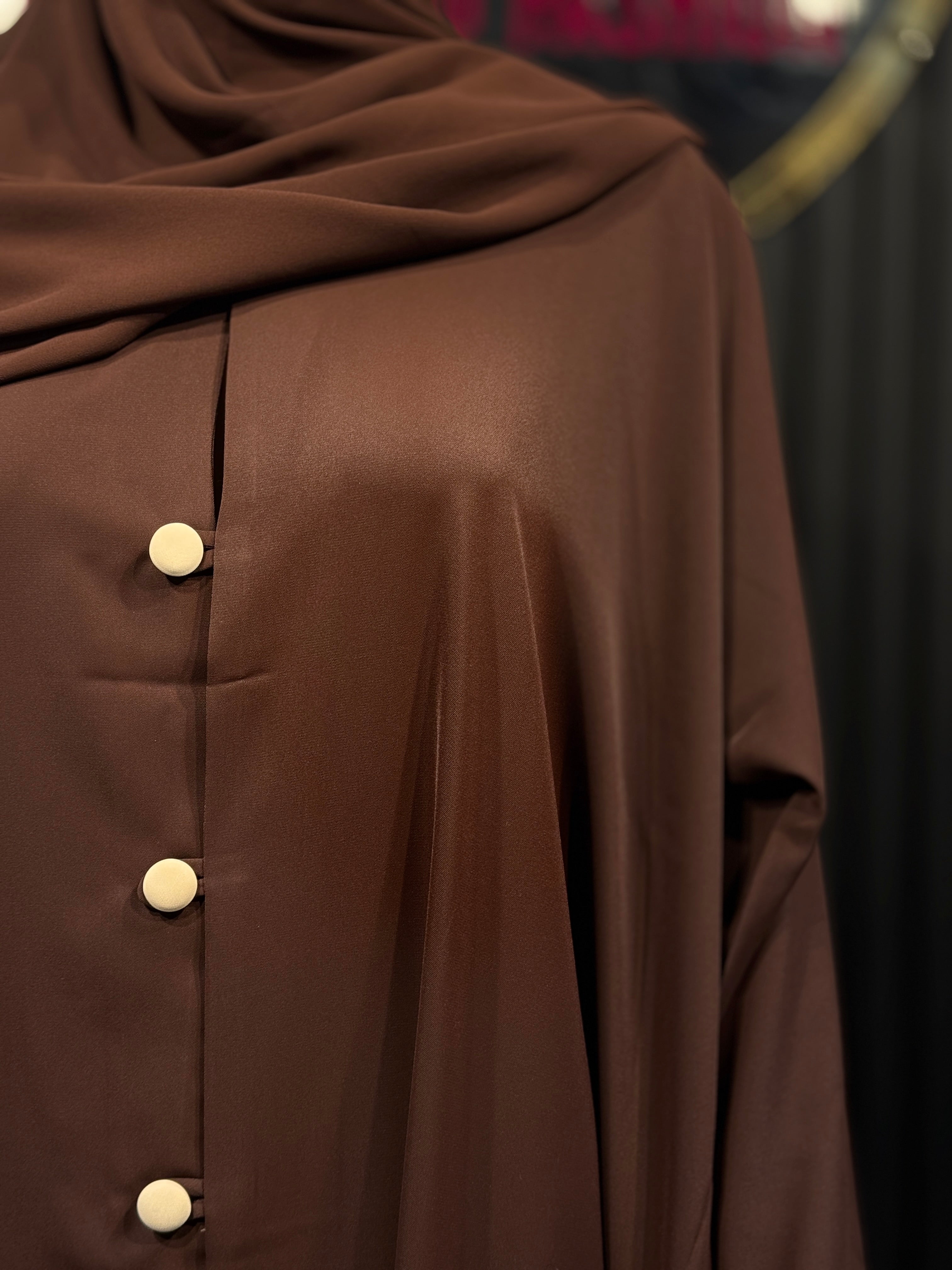 Brown Raqiya Korean Nida Burqa for Women