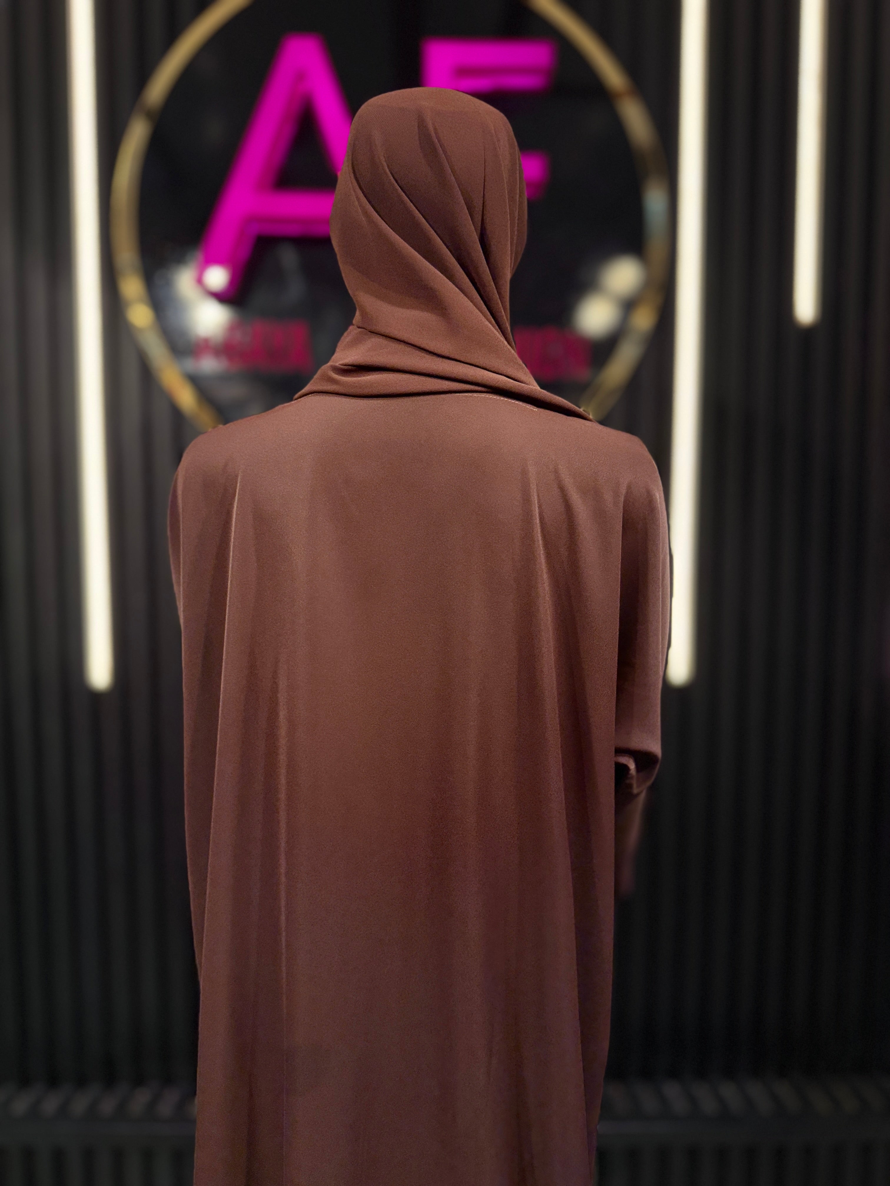 Brown Raqiya Korean Nida Burqa for Women