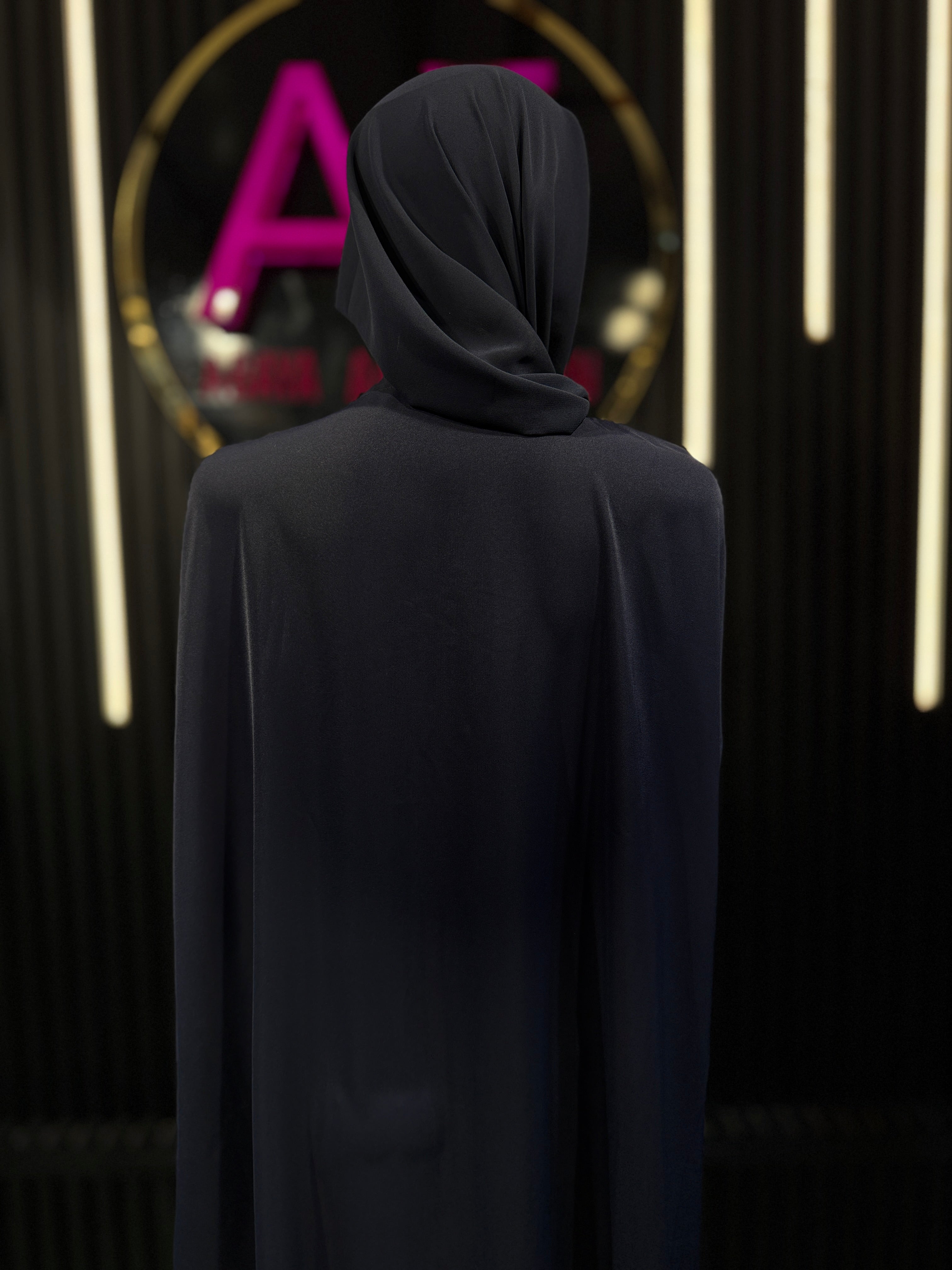 Dark Blue Raqiya Korean Nida Burqa for Women