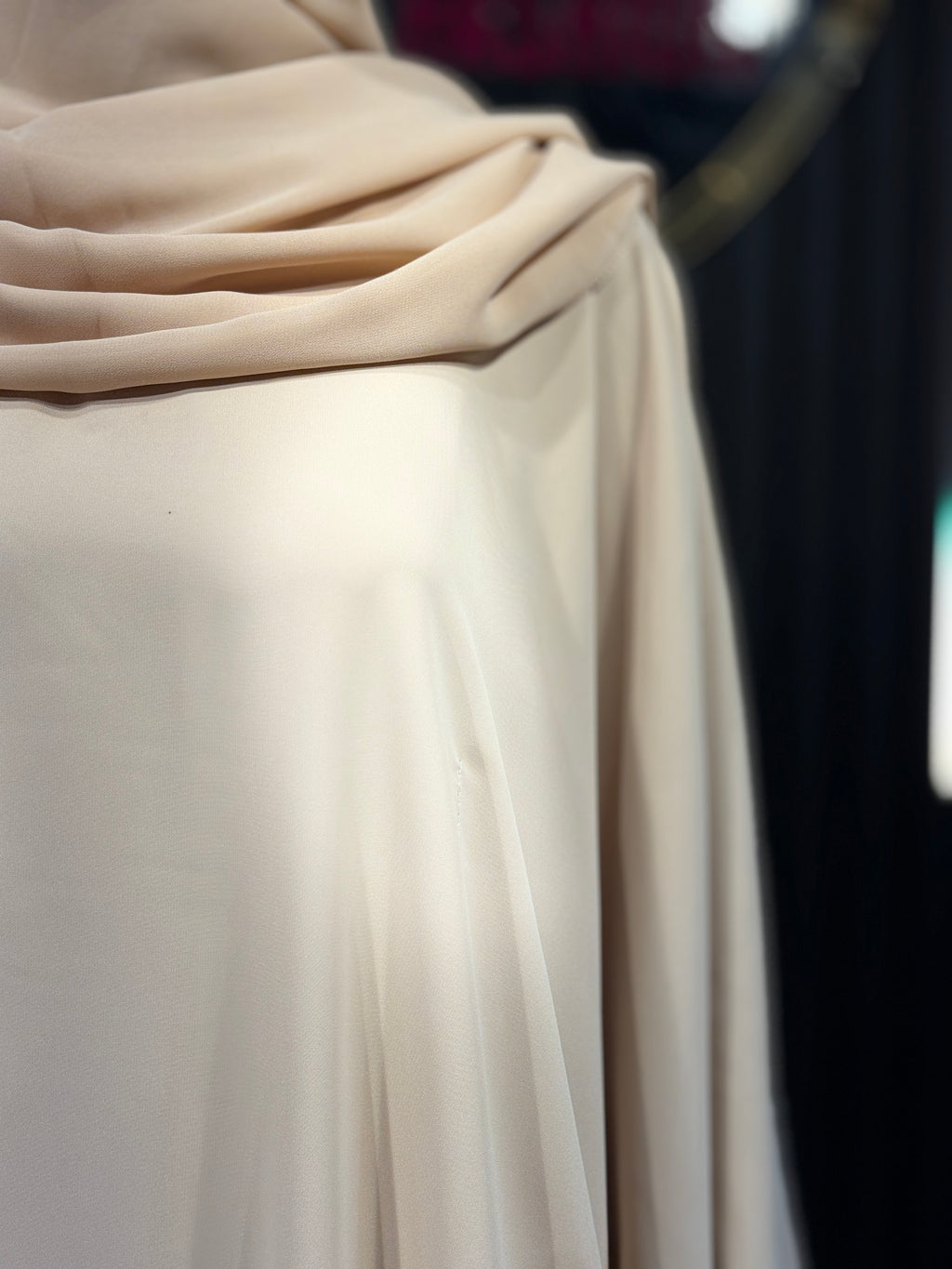 Beige Layan Korean Nida Abaya for Women