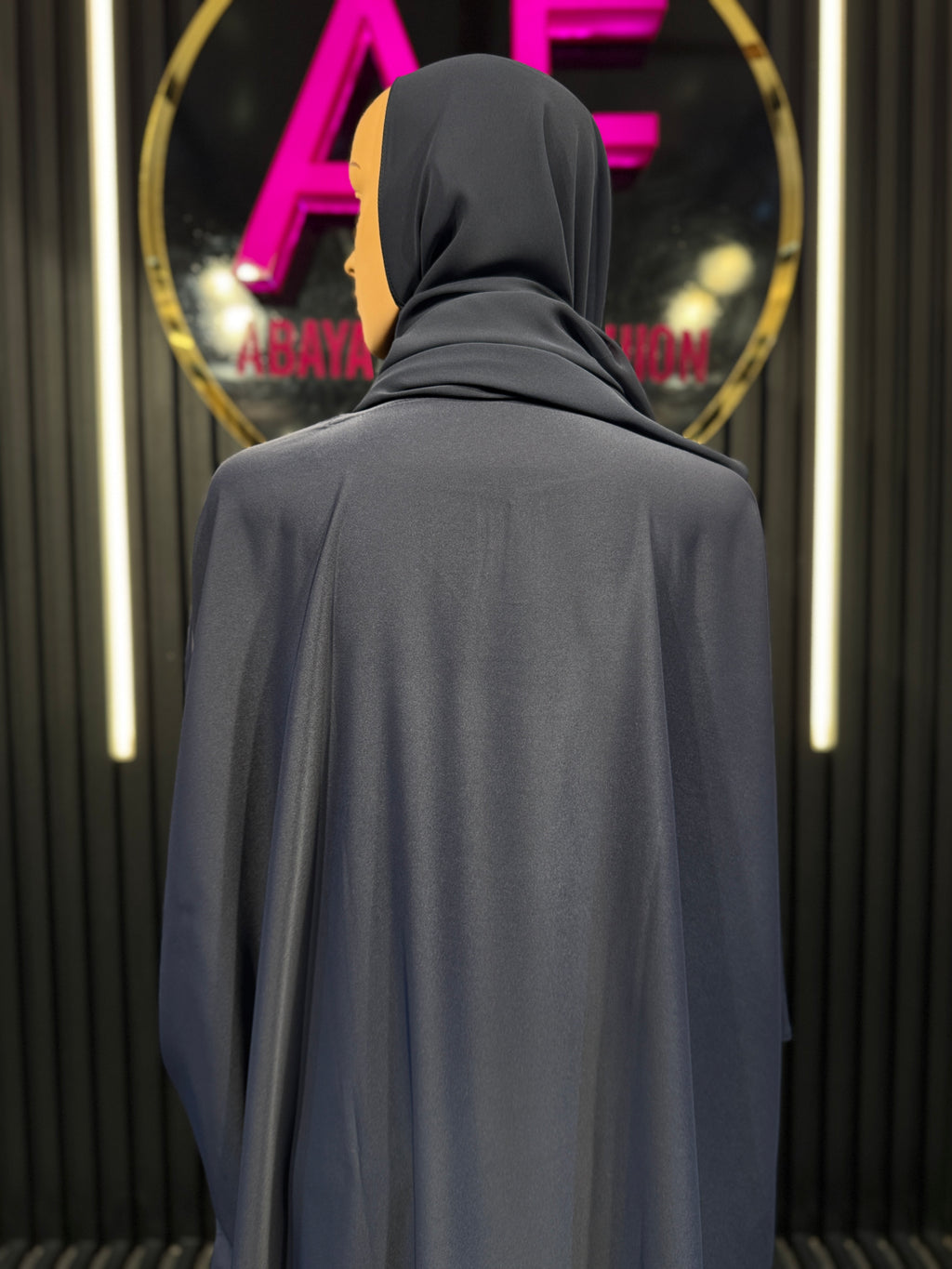 Dark Blue Layan Korean Nida Abaya for Women