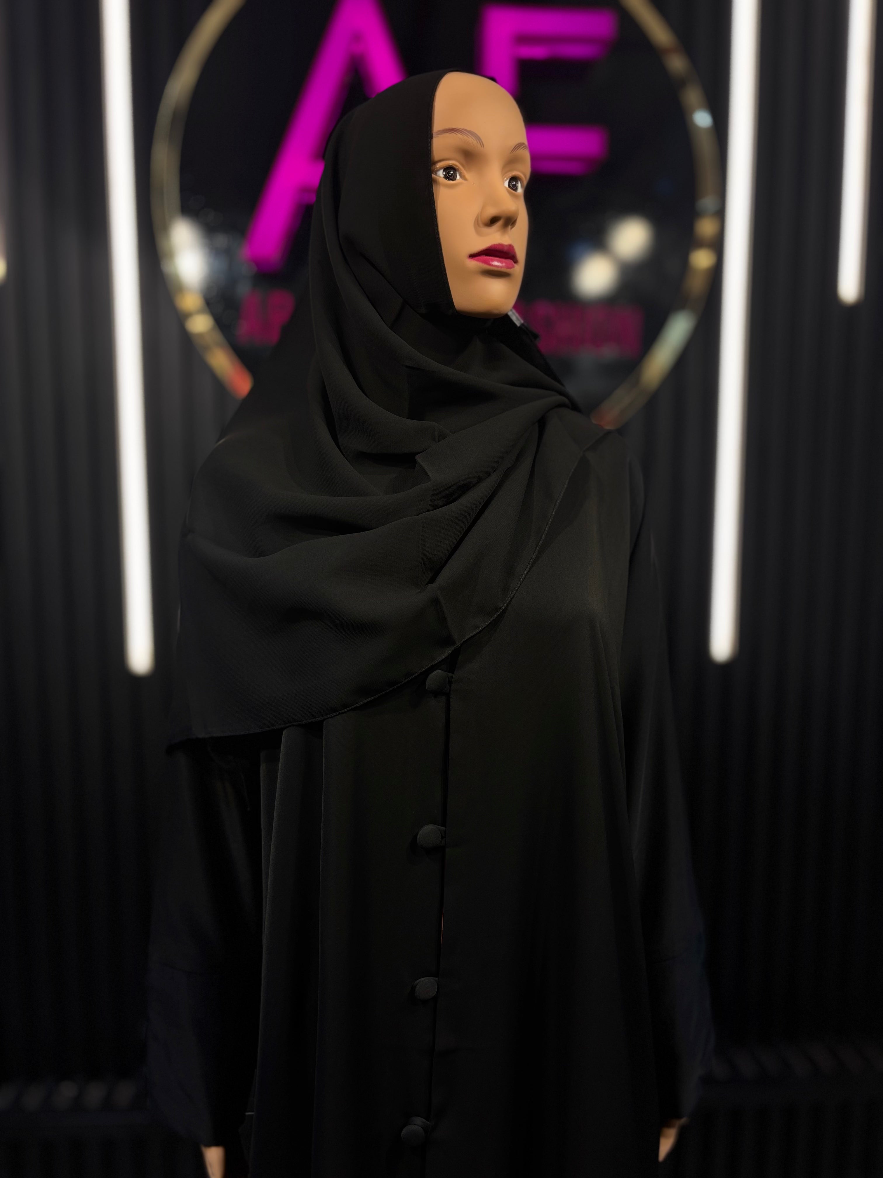 Black Raqiya Korean Nida Burqa for Women