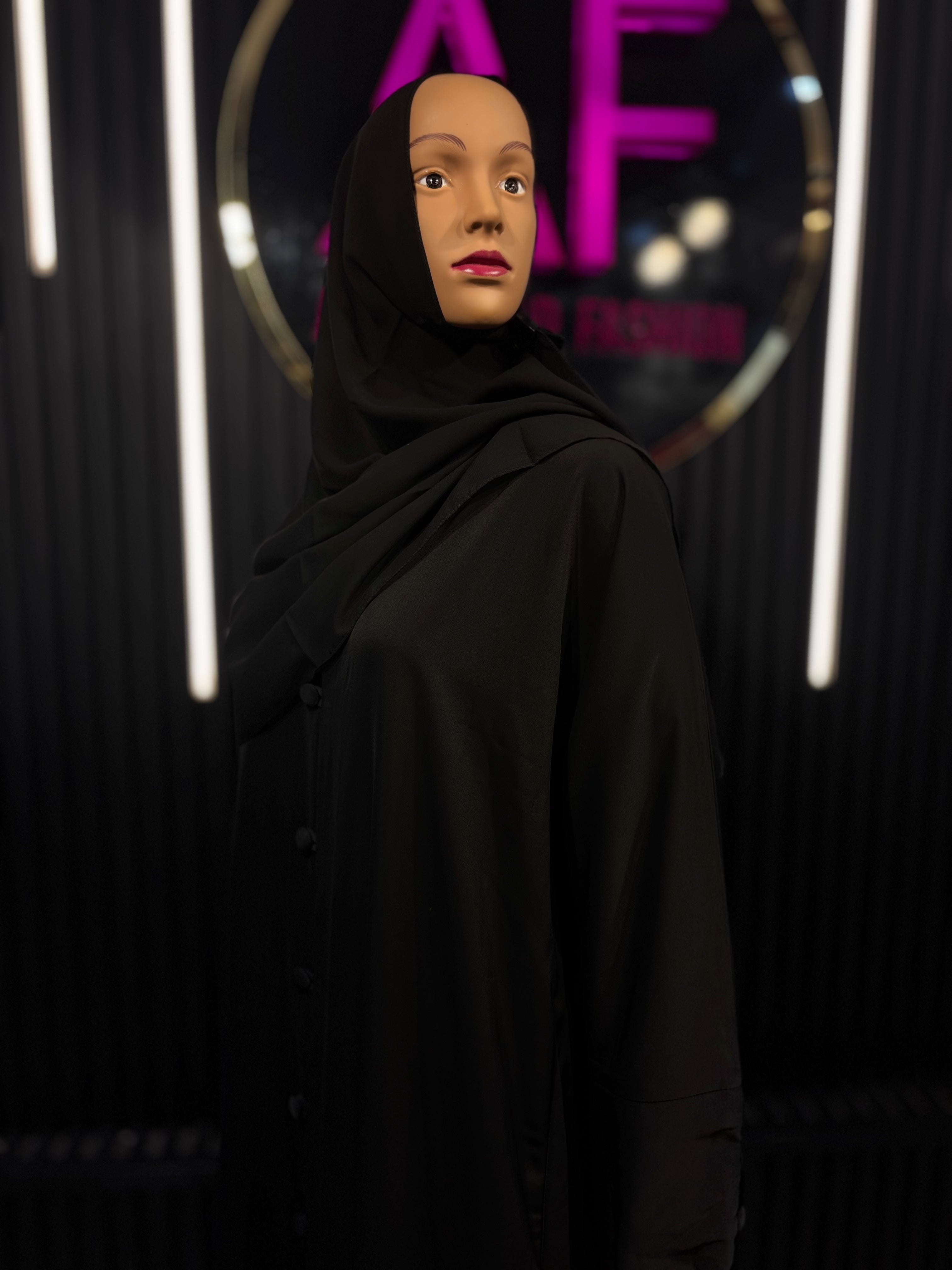 Black Raqiya Korean Nida Burqa for Women