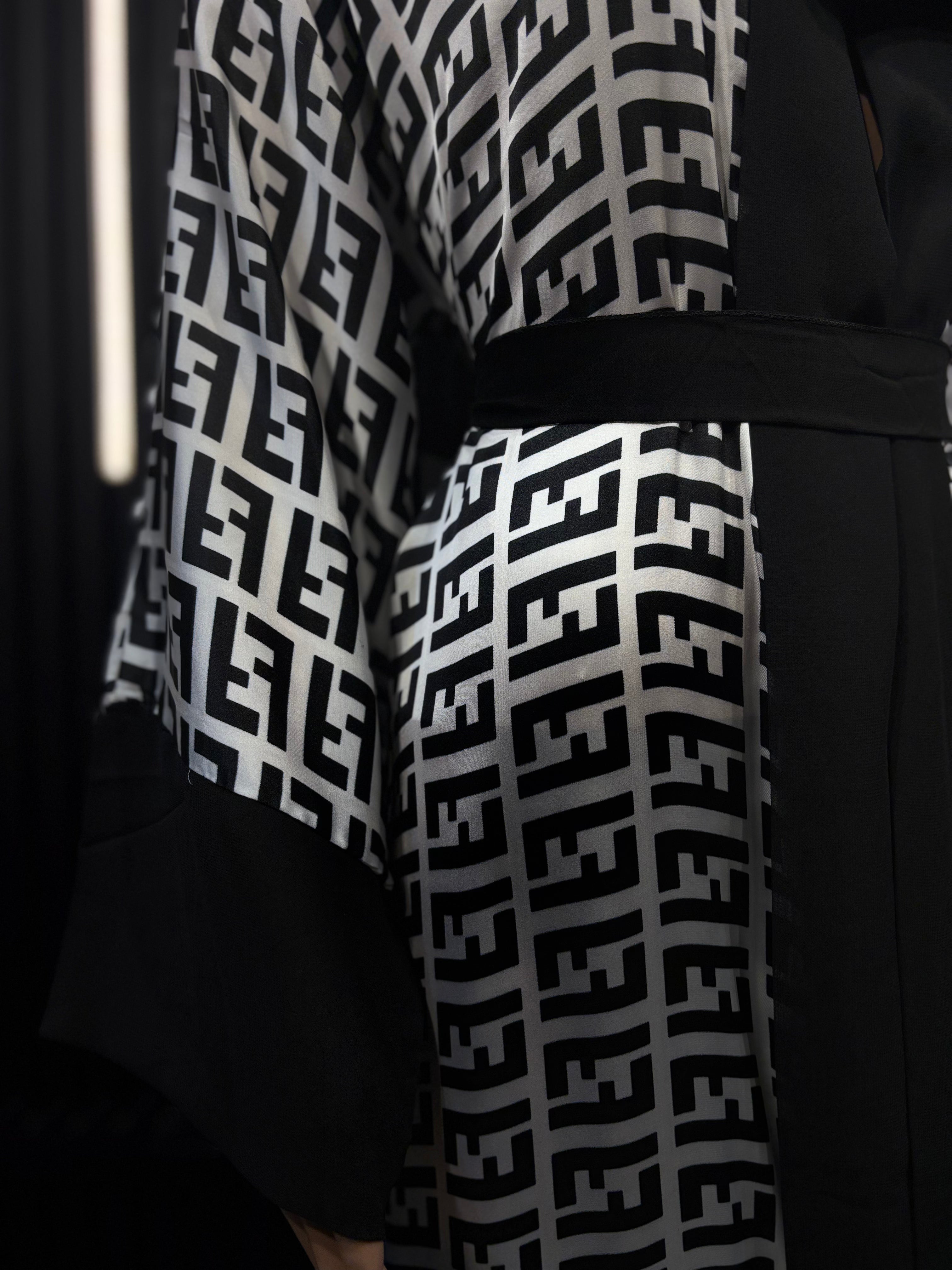 Urban Noir (White) Premium Kimono for Women