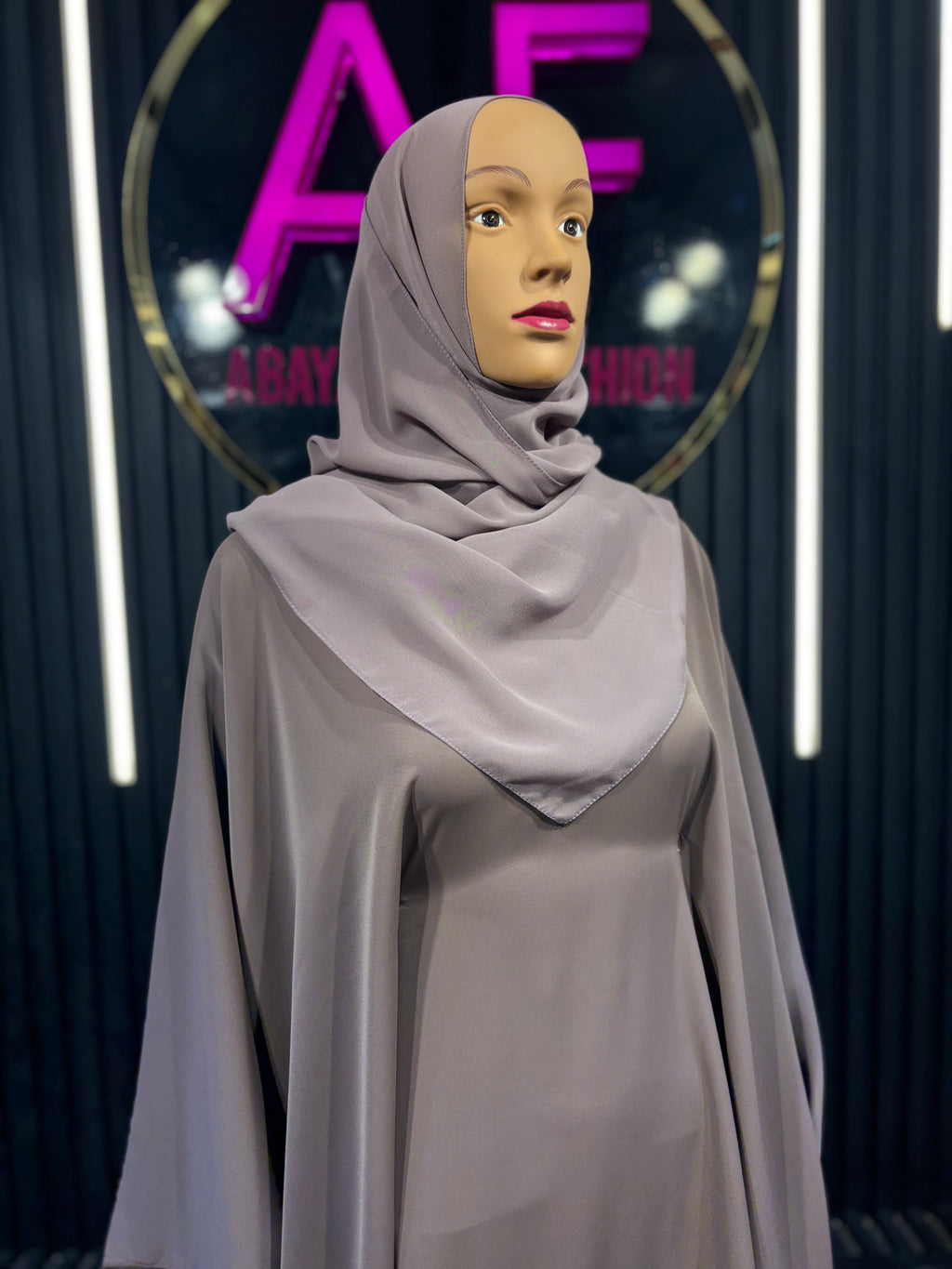 Lavender Layan Korean Nida Abaya for Women