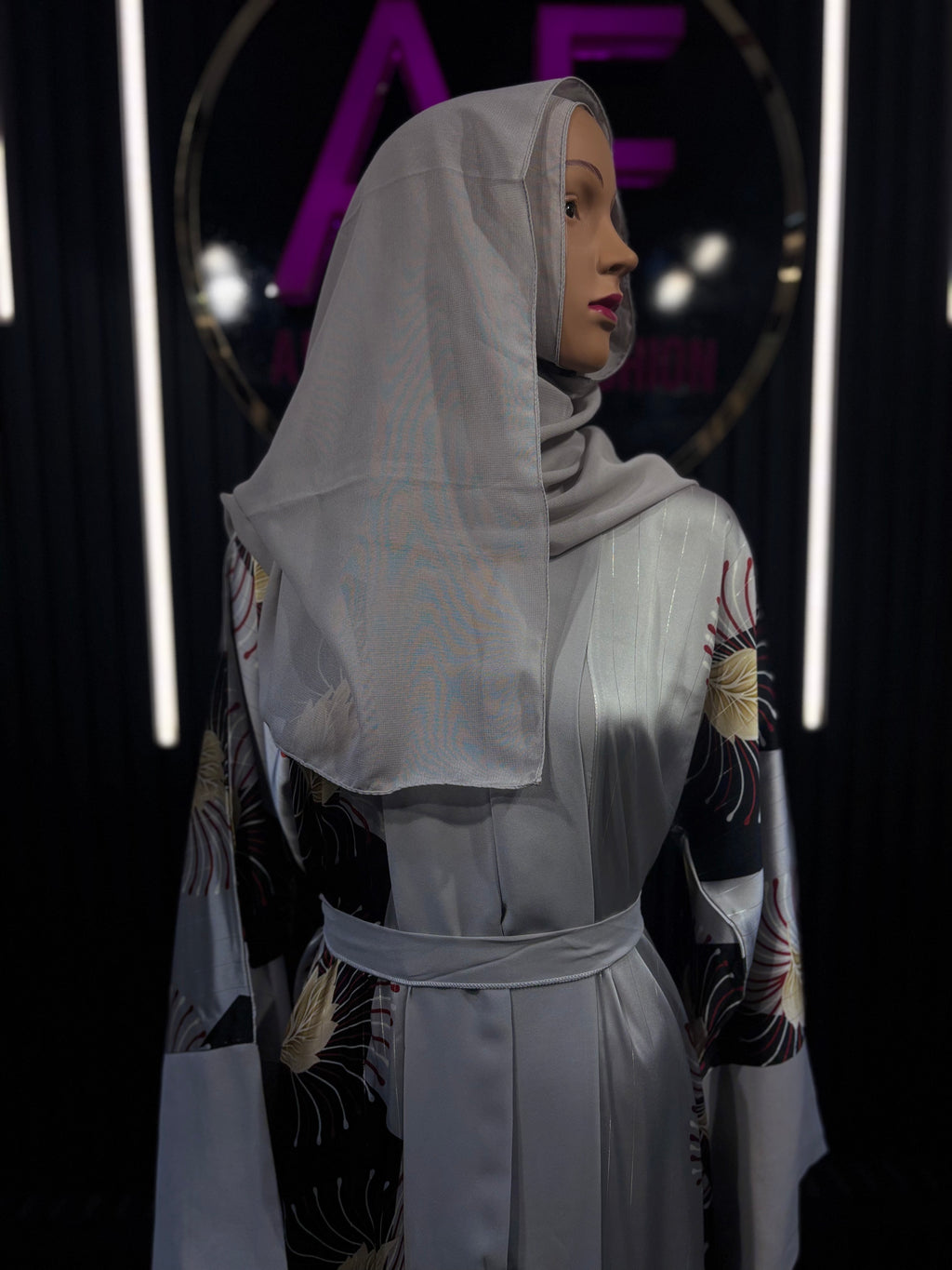 Noor Silver Luxe Kimono for Women