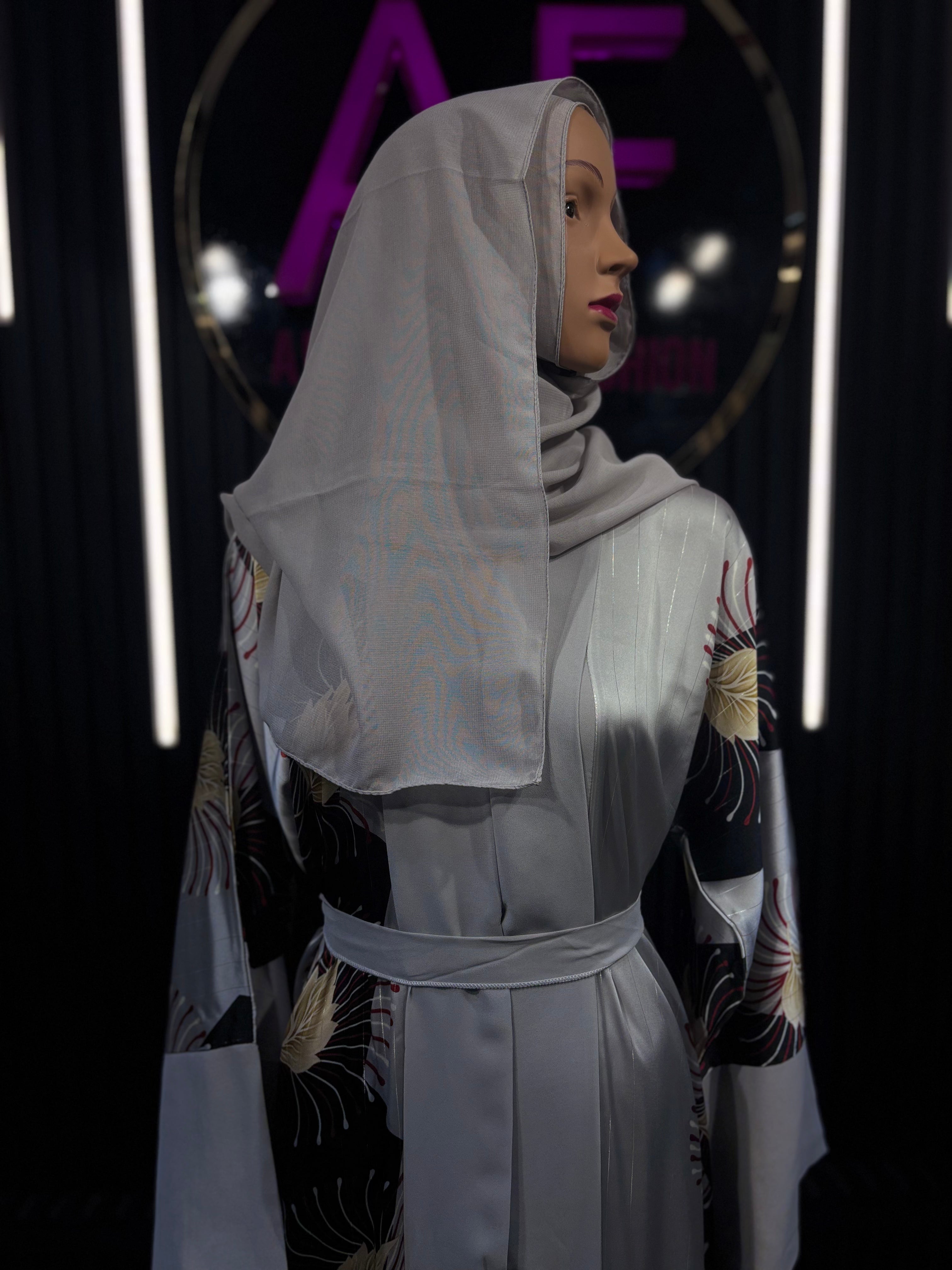 Noor Silver Luxe Kimono for Women