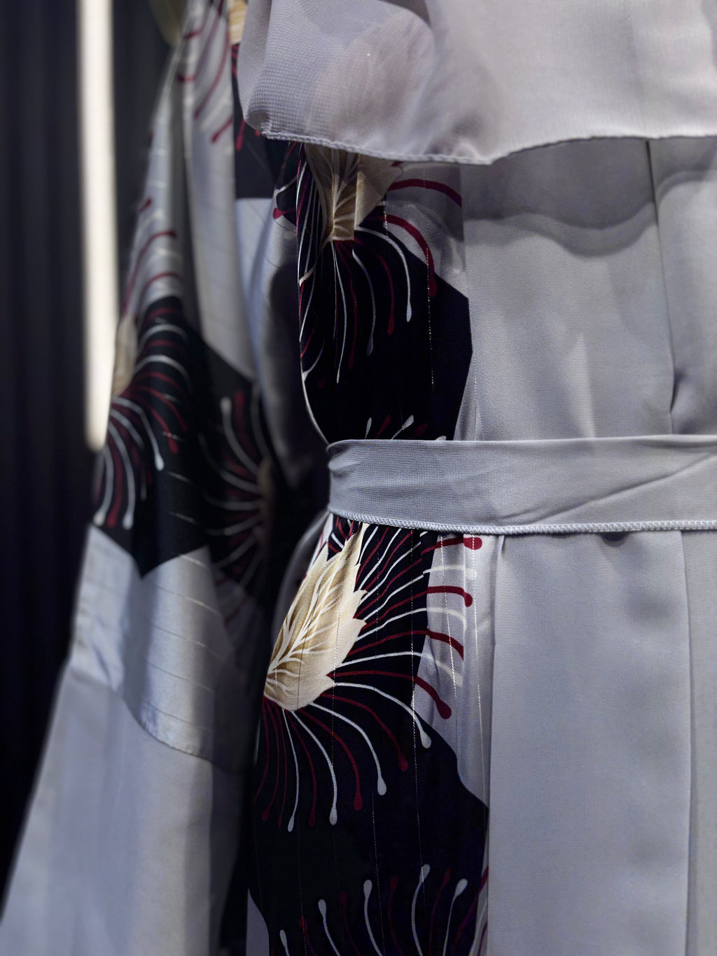 Noor Silver Luxe Kimono for Women