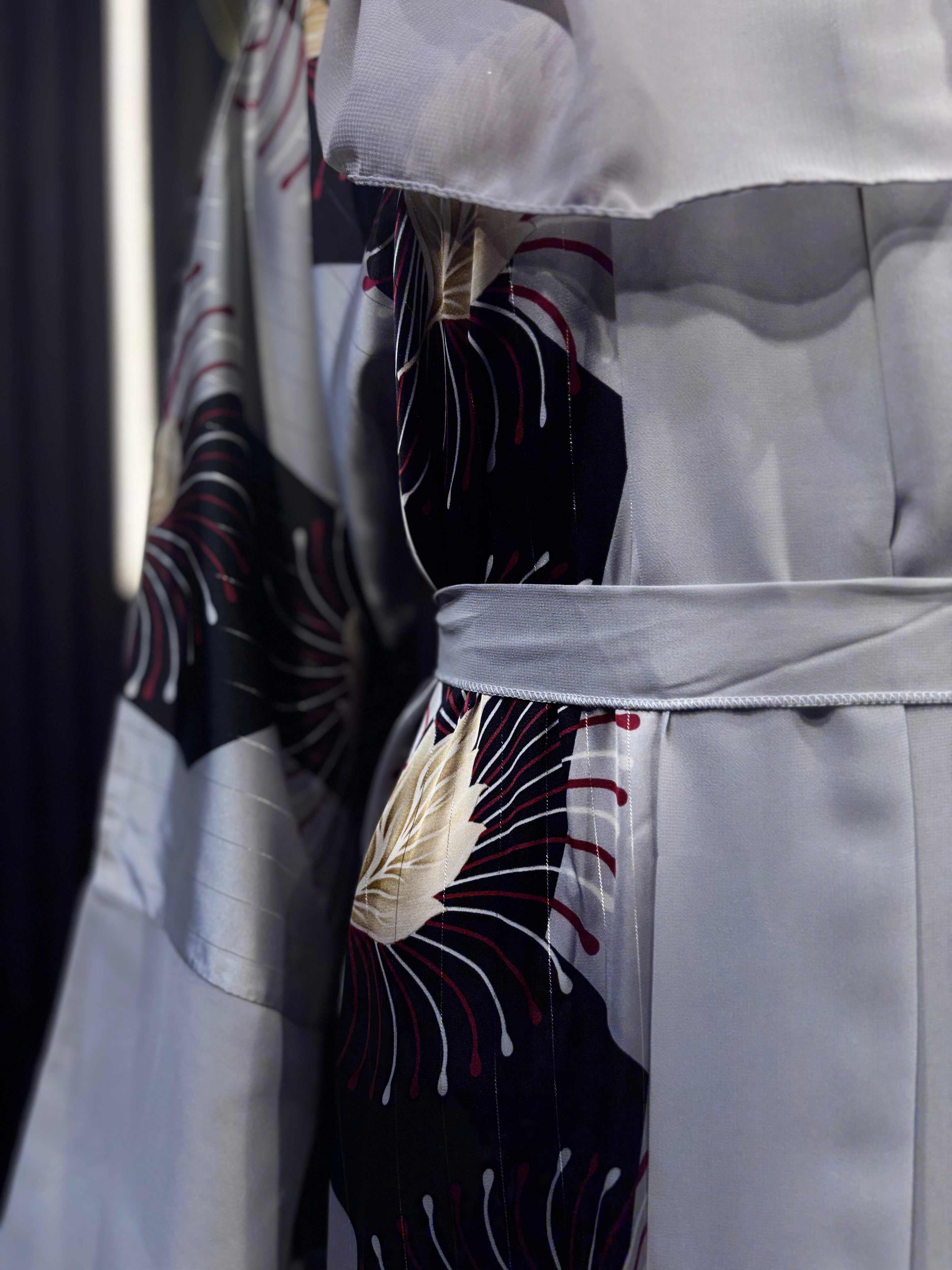 Noor Silver Luxe Kimono for Women