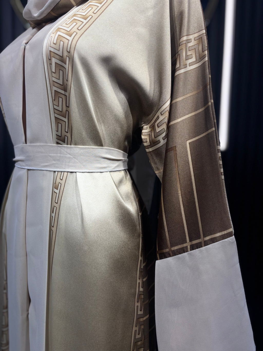 Satin Noir Kimono for Women