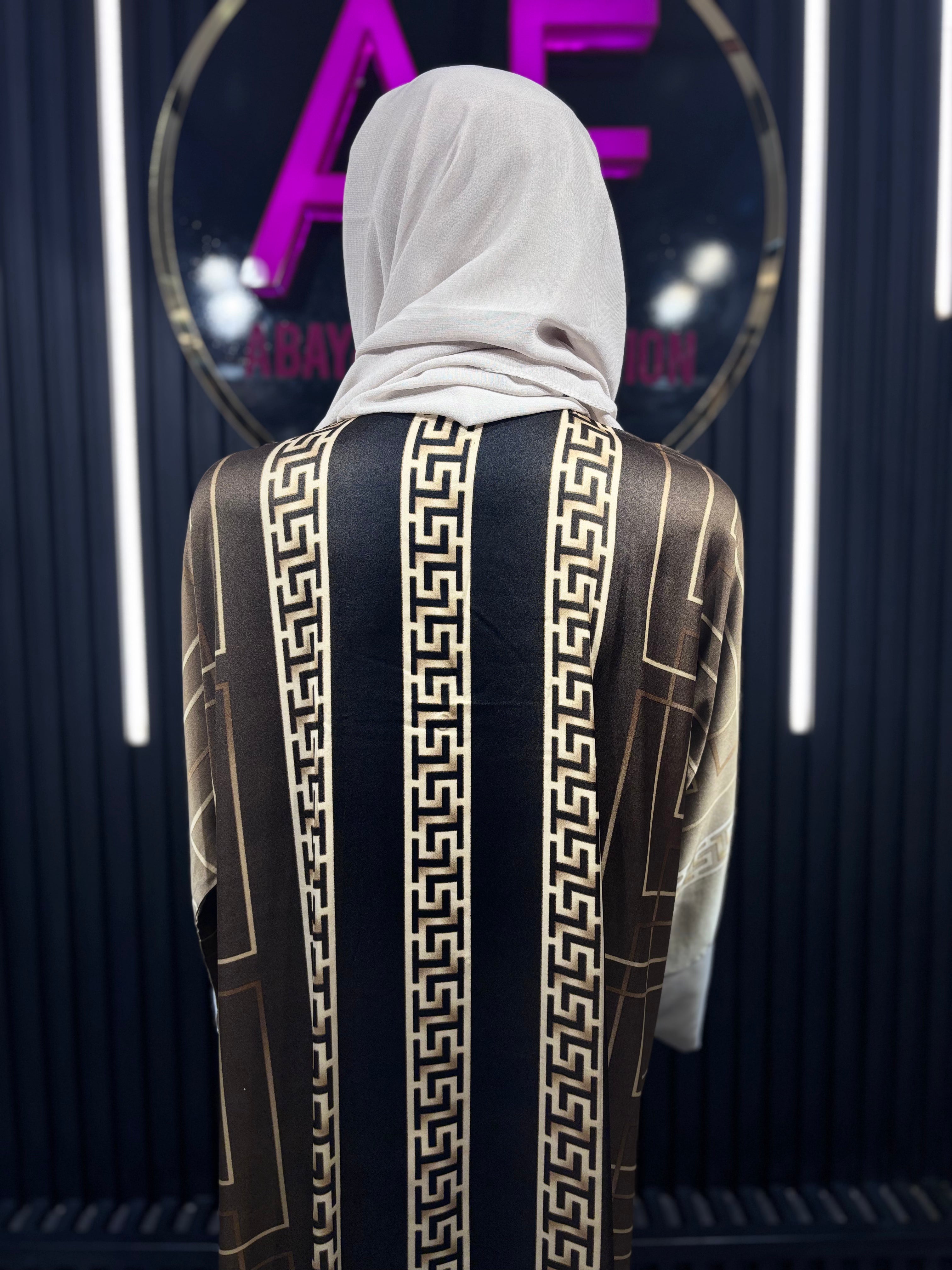 Satin Noir Kimono for Women